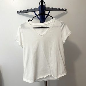 Old Navy White V-neck Tee
